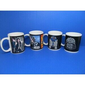 Star Wars Different Graphics Typography Collectible Gallerie Mugs Bundle of 4